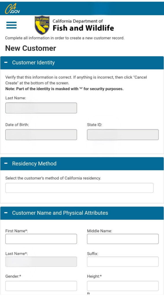 カスタマー登録