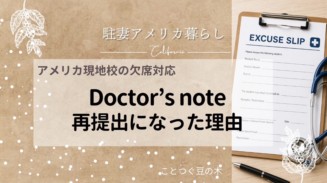 Doctor's noteドクタースノー再提出になった理由